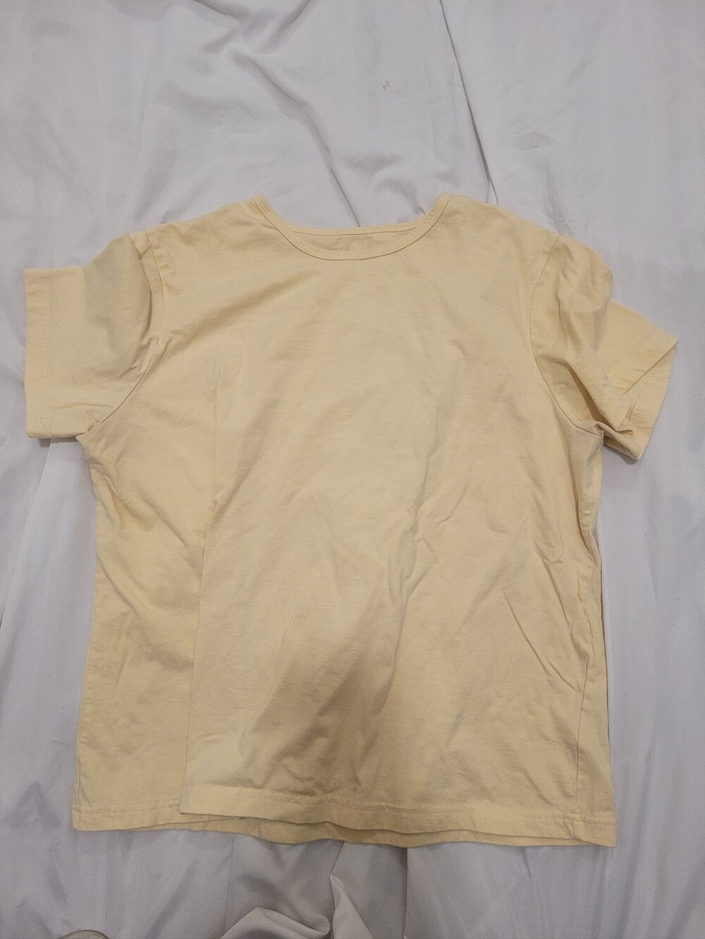 Women’s Cream Short Sleeve Crewneck Tee
